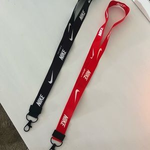 red & black nike lanyards/ badge holder